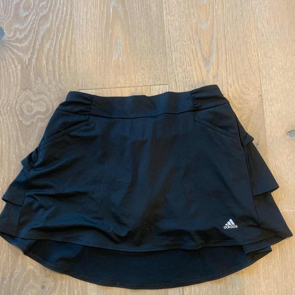 Black adidas tennis skirt. Size M